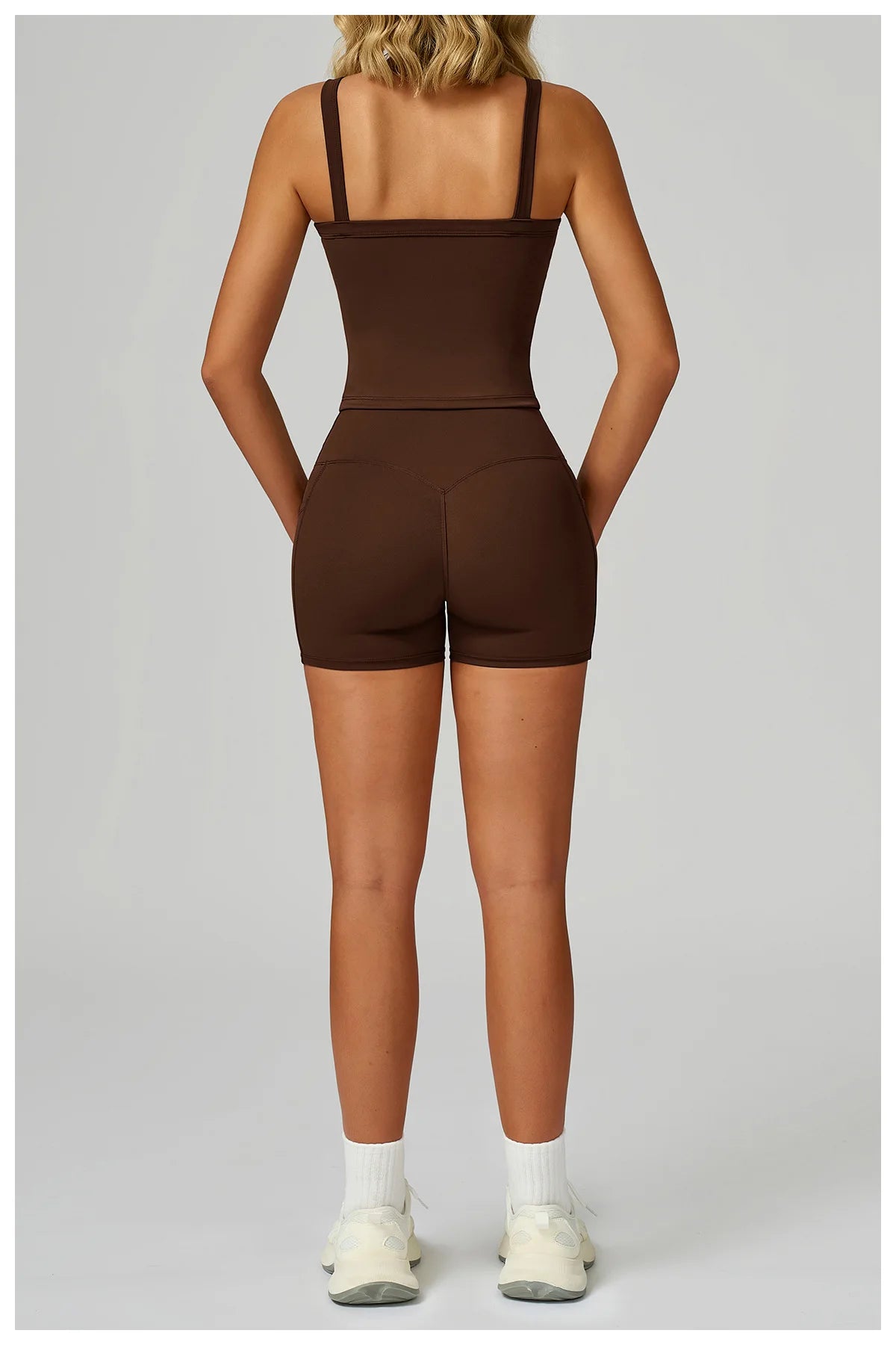 Custom Sets for Women Short Set Sports Fitness Gym Yoga Wear Ladies High Waist Sports Vest and Shorts Set Conjuntos Para Mujeres