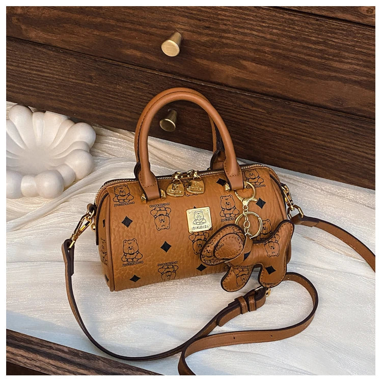 Luxury Ladies Leather Handbag Famous Designer Crossbody Bag Stylish Shoulder Purse Women's Tote Classic Fashion Accessory
