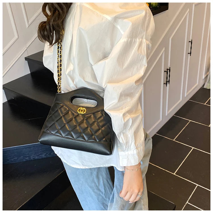 Luxury Ladies Tote Bag Handbags Leather Shoulder From Famous Designer Elegant Classic With Pockets