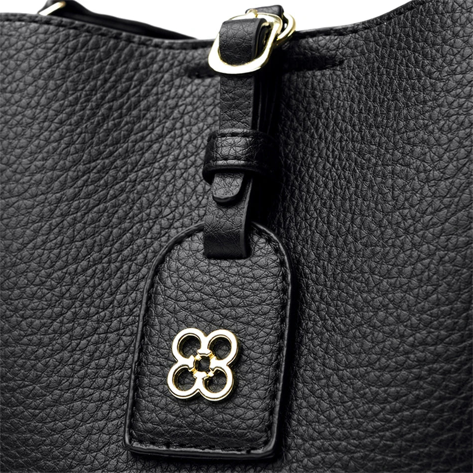 Luxury Designer High Quality Leather Women's Handbag Purses 3 Layers Multifunctional Ladies Shoulder Messenger Bags Sac Femme