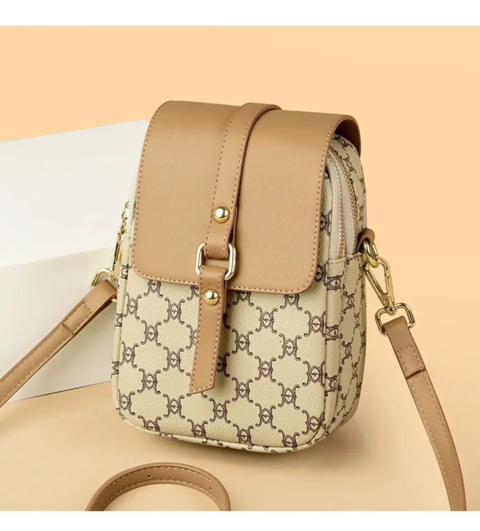 Luxury Brand Retro Handbag Mobile Phone Bag Designer Women'S Single Shoulder Crossbody Bag Women'S Mini Square Bag Sac A Main
