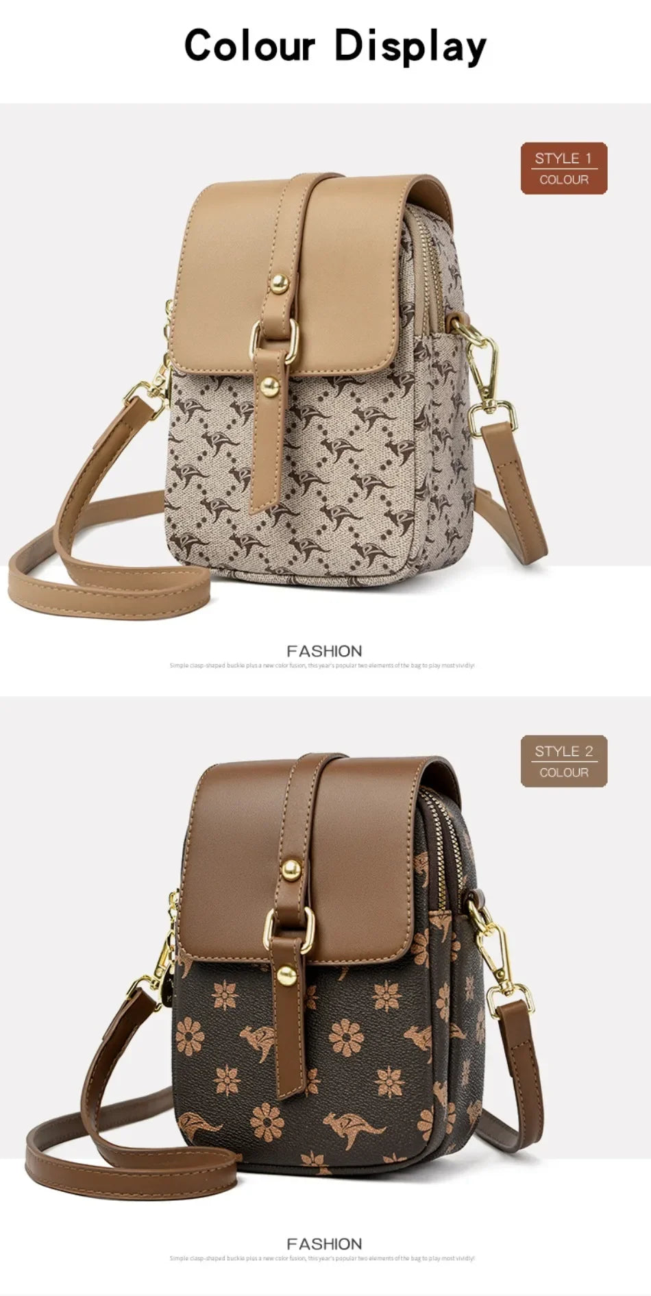 Luxury brand retro handbag