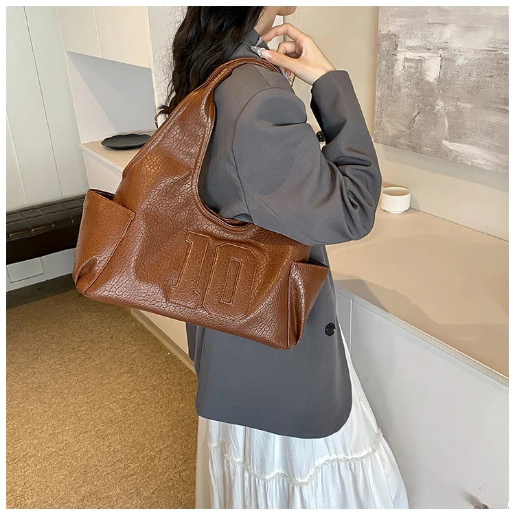 Luxury Women Bag 2025 New Armpit Handbags Women Shoulder Hobos Purse Top-Handle Bag Punk Cool Girls Shopping Packs Large Bolsas