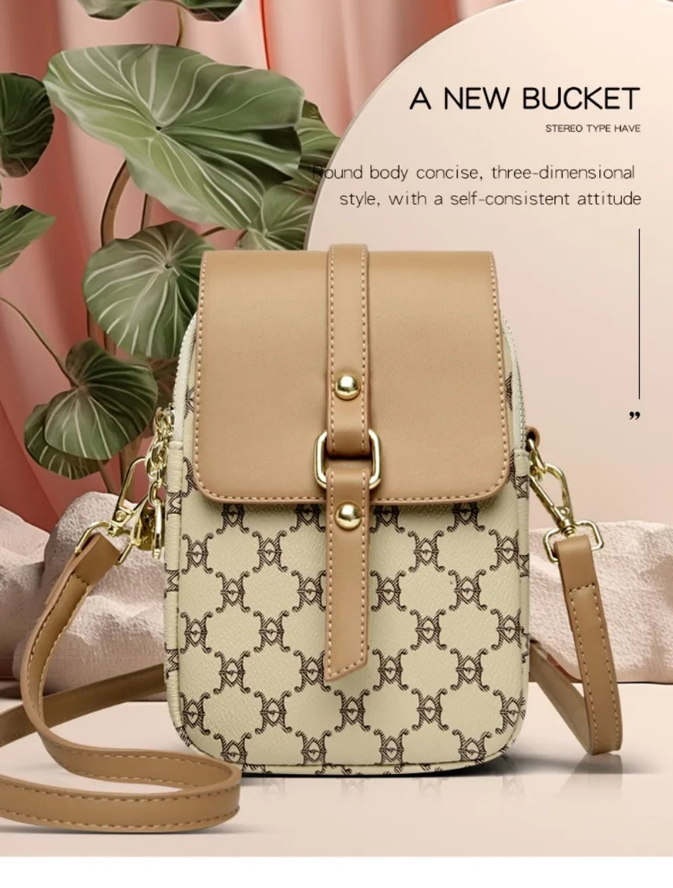 Luxury Brand Retro Handbag Mobile Phone Bag Designer Women'S Single Shoulder Crossbody Bag Women'S Mini Square Bag Sac A Main