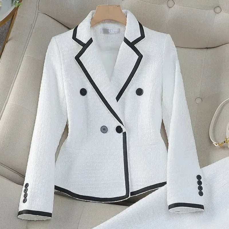 Luxury Women's Skirt Suits Celebrity Little Fragrance Suits Temperament Slim Skinny Occupational Suit Blazer Sets Fishtail Skirt