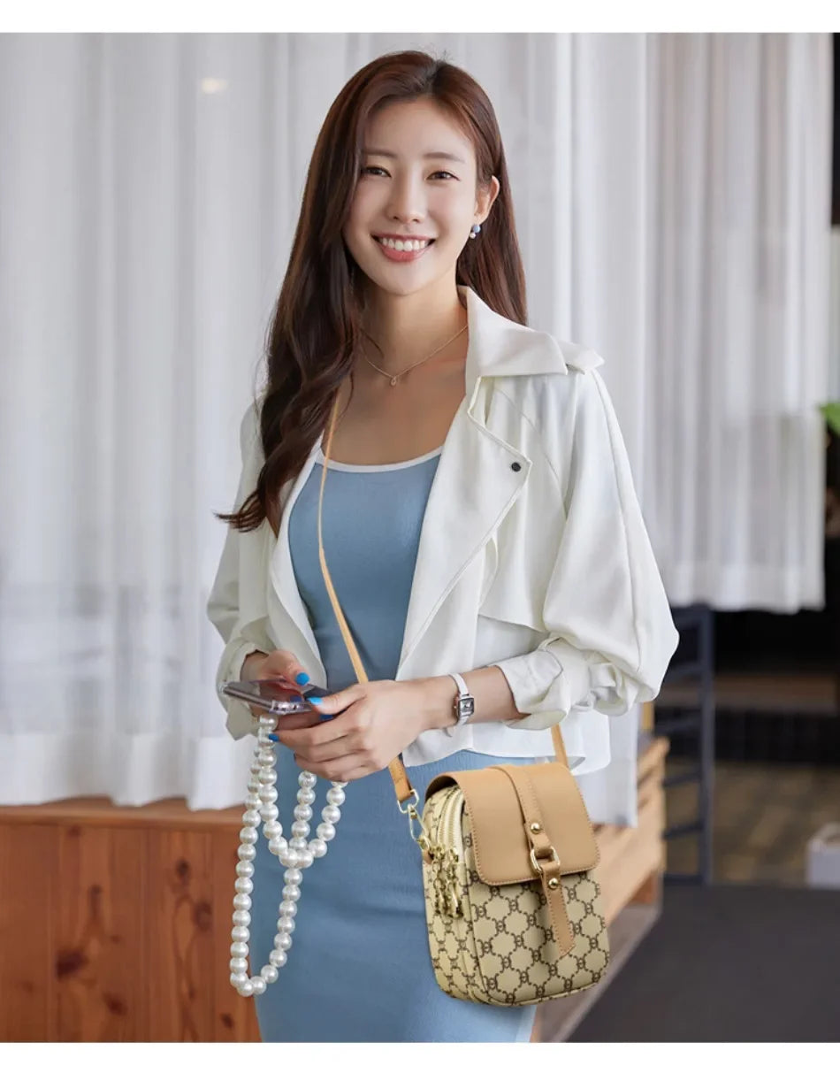 Luxury Brand Retro Handbag Mobile Phone Bag Designer Women'S Single Shoulder Crossbody Bag Women'S Mini Square Bag Sac A Main