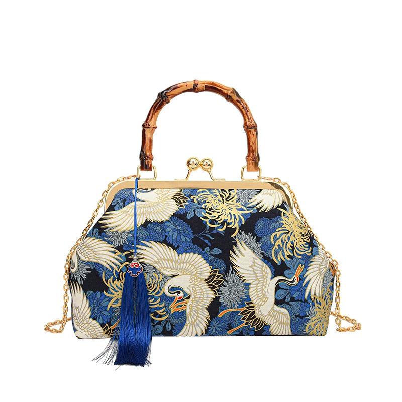 Luxury Evening Clutch Bag For Women Bride Wedding Clutch Purse Chain Shoulder Bags Small Party Handbag Rattan Handle Handle Tote