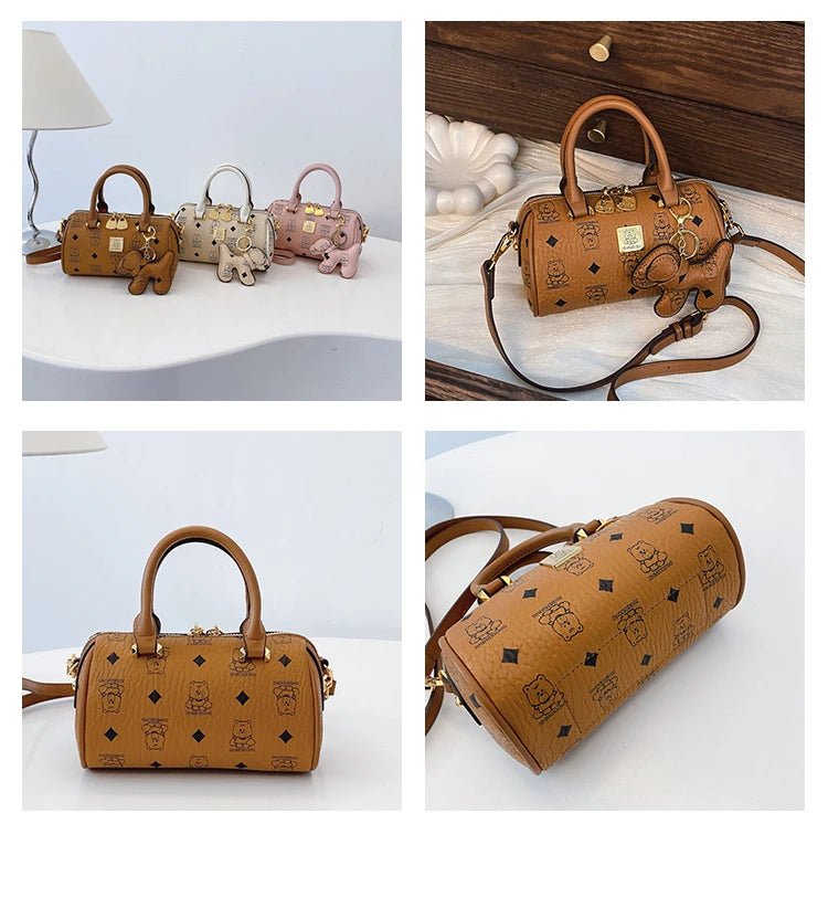 Luxury Ladies Leather Handbag Famous Designer Crossbody Bag Stylish Shoulder Purse Women's Tote Classic Fashion Accessory