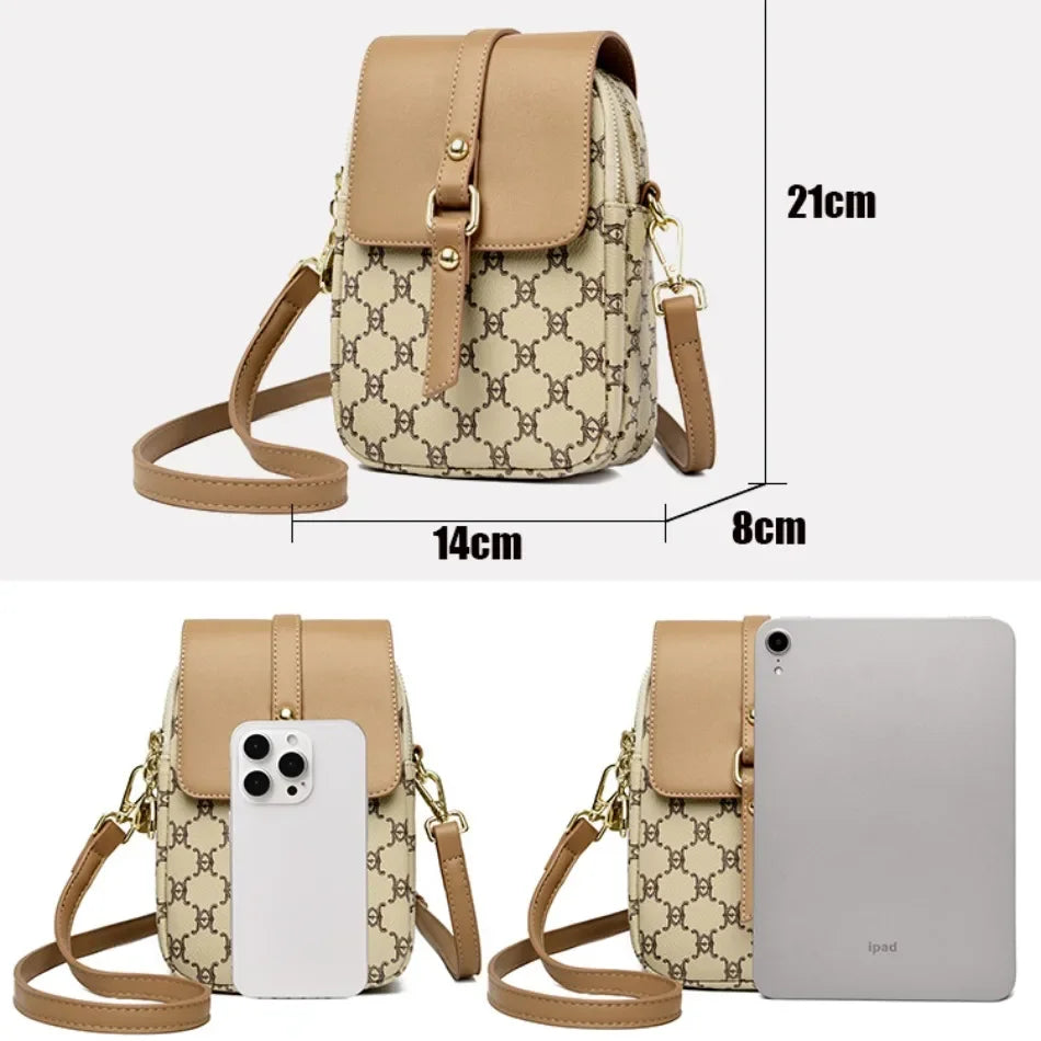 Luxury Brand Retro Handbag Mobile Phone Bag Designer Women'S Single Shoulder Crossbody Bag Women'S Mini Square Bag Sac A Main