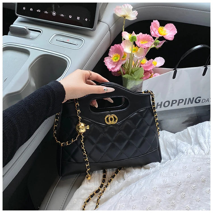 Luxury Ladies Tote Bag Handbags Leather Shoulder From Famous Designer Elegant Classic With Pockets