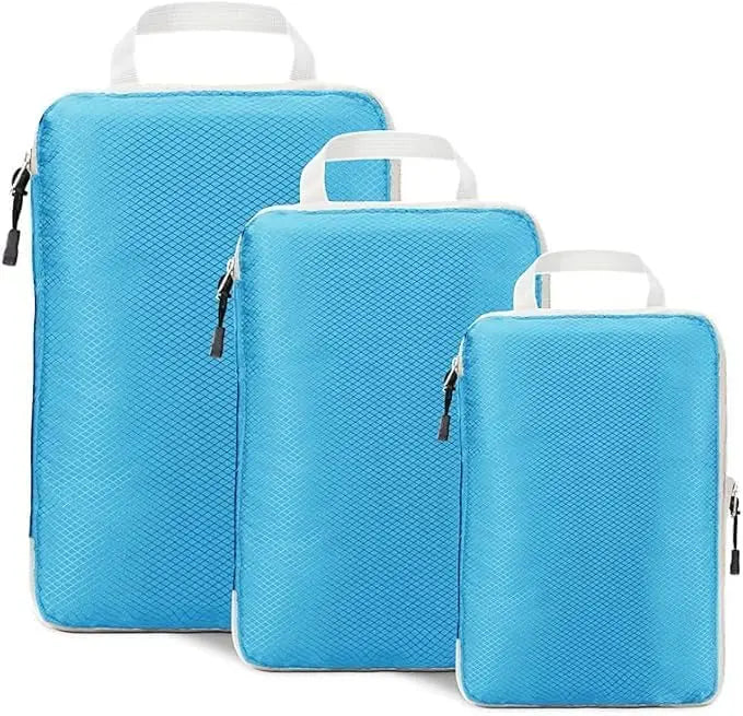 Compression Packing Cubes for Travel, Luggage Packing Organizer Bag Compressible Expandable Organizer Cubes For Carry On Travel