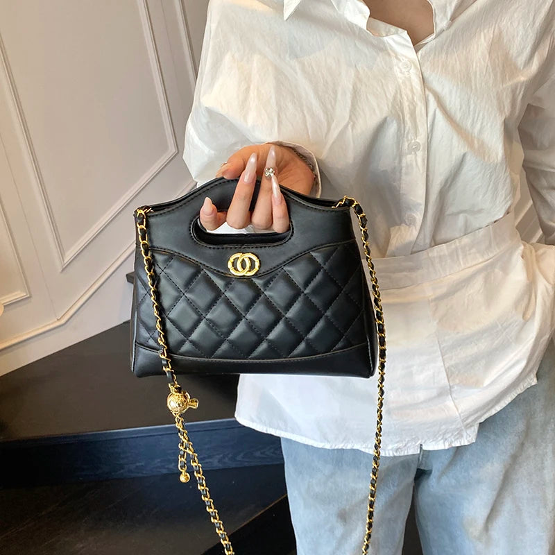 Luxury Ladies Tote Bag Handbags Leather Shoulder From Famous Designer Elegant Classic With Pockets