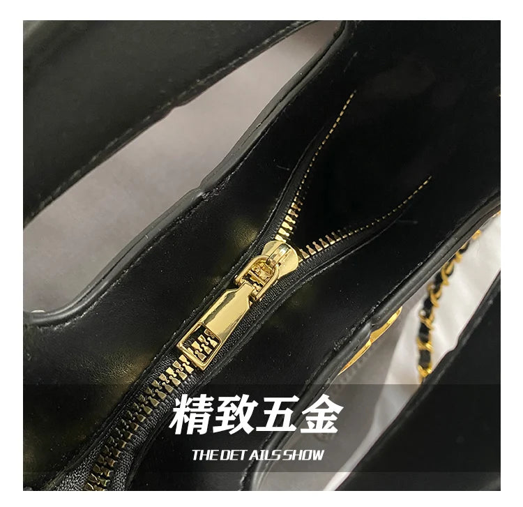 Luxury Ladies Tote Bag Handbags Leather Shoulder From Famous Designer Elegant Classic With Pockets