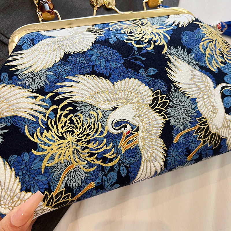 Luxury Evening Clutch Bag For Women Bride Wedding Clutch Purse Chain Shoulder Bags Small Party Handbag Rattan Handle Handle Tote