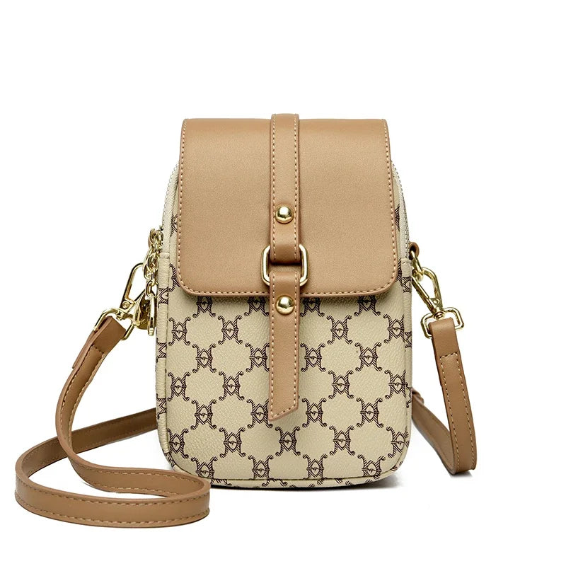 Luxury Brand Retro Handbag Mobile Phone Bag Designer Women'S Single Shoulder Crossbody Bag Women'S Mini Square Bag Sac A Main