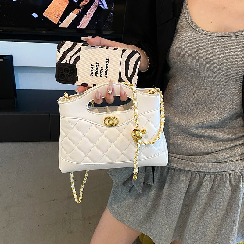 Luxury Ladies Tote Bag Handbags Leather Shoulder From Famous Designer Elegant Classic With Pockets