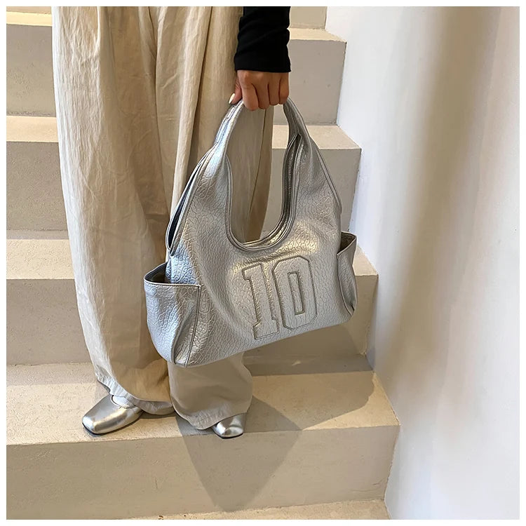 Luxury Women Bag 2025 New Armpit Handbags Women Shoulder Hobos Purse Top-Handle Bag Punk Cool Girls Shopping Packs Large Bolsas