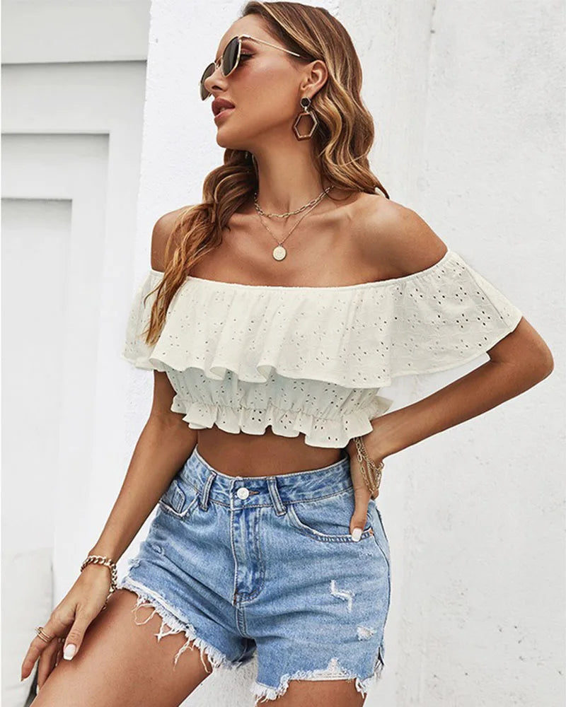 Luxury fashion slimming women's dress white sweet top female summer fairy flowy beautiful clothes
