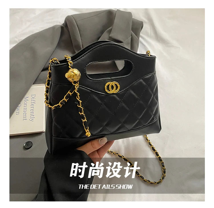 Luxury Ladies Tote Bag Handbags Leather Shoulder From Famous Designer Elegant Classic With Pockets