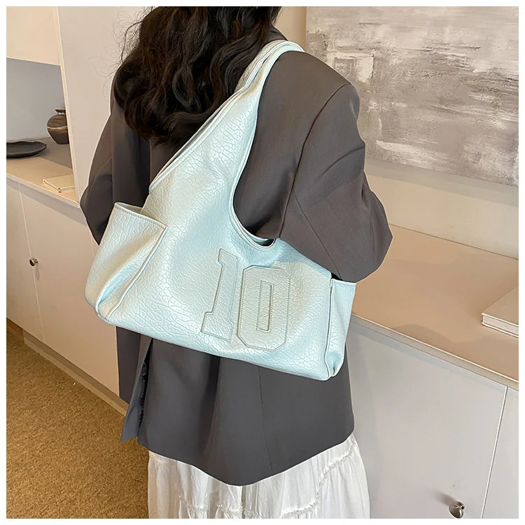 Luxury Women Bag 2025 New Armpit Handbags Women Shoulder Hobos Purse Top-Handle Bag Punk Cool Girls Shopping Packs Large Bolsas