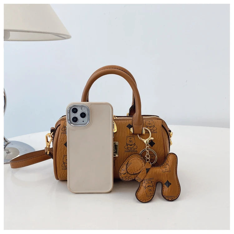 Luxury Ladies Leather Handbag Famous Designer Crossbody Bag Stylish Shoulder Purse Women's Tote Classic Fashion Accessory