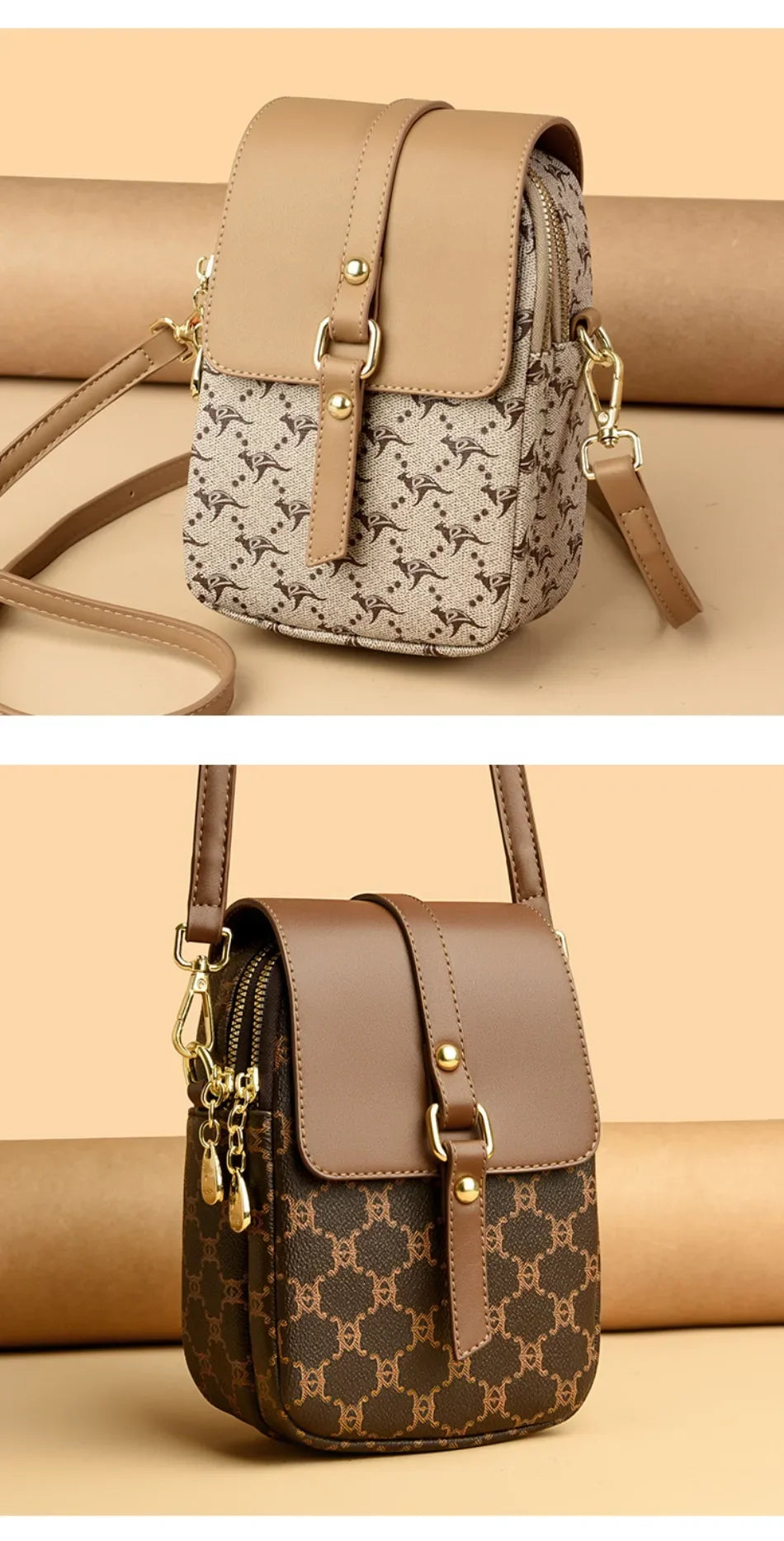 Luxury brand retro handbag