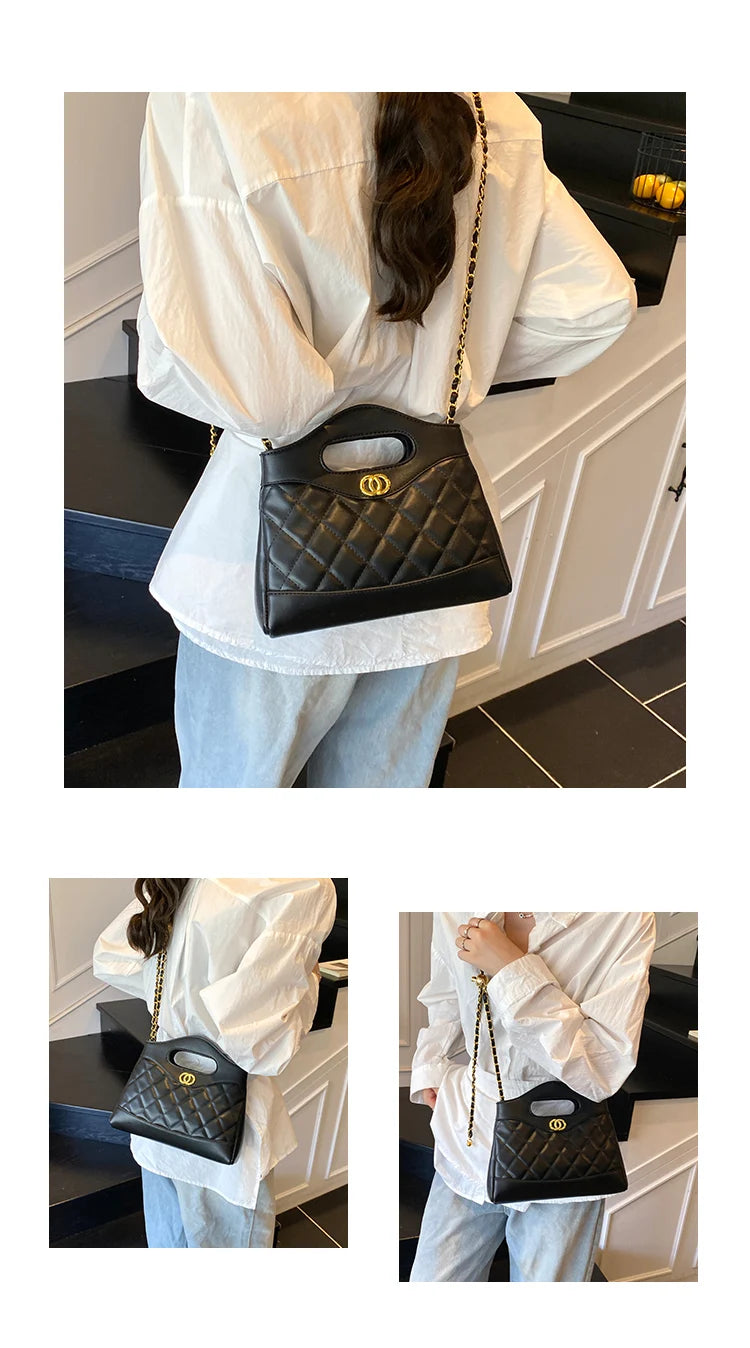 Luxury Ladies Tote Bag Handbags Leather Shoulder From Famous Designer Elegant Classic With Pockets