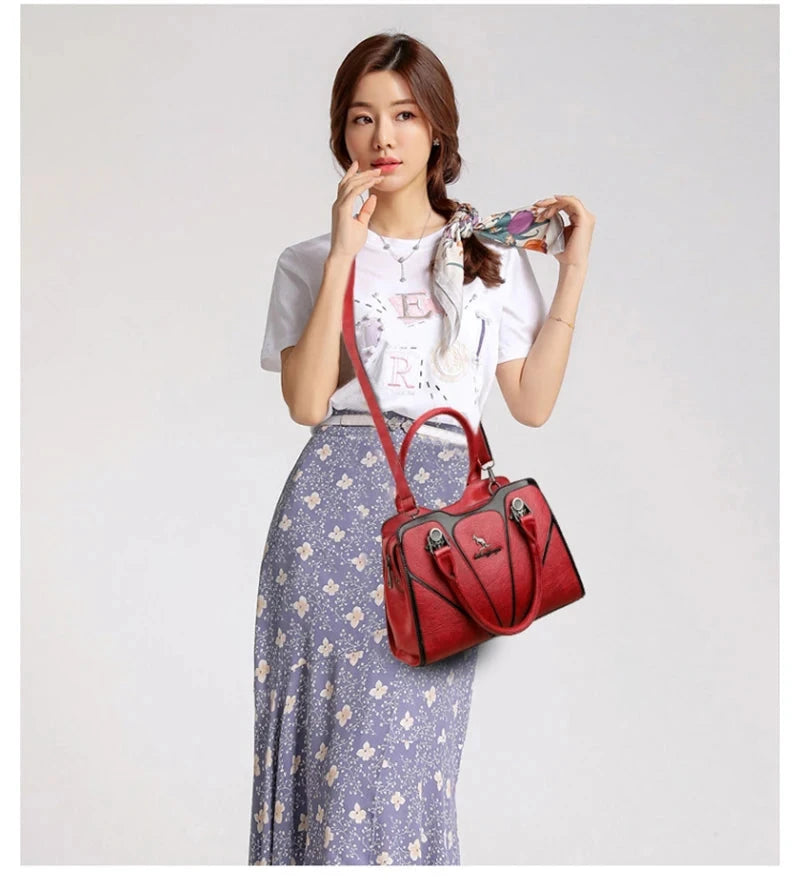 Luxury Leather Handbag for Women – Designer Crossbody