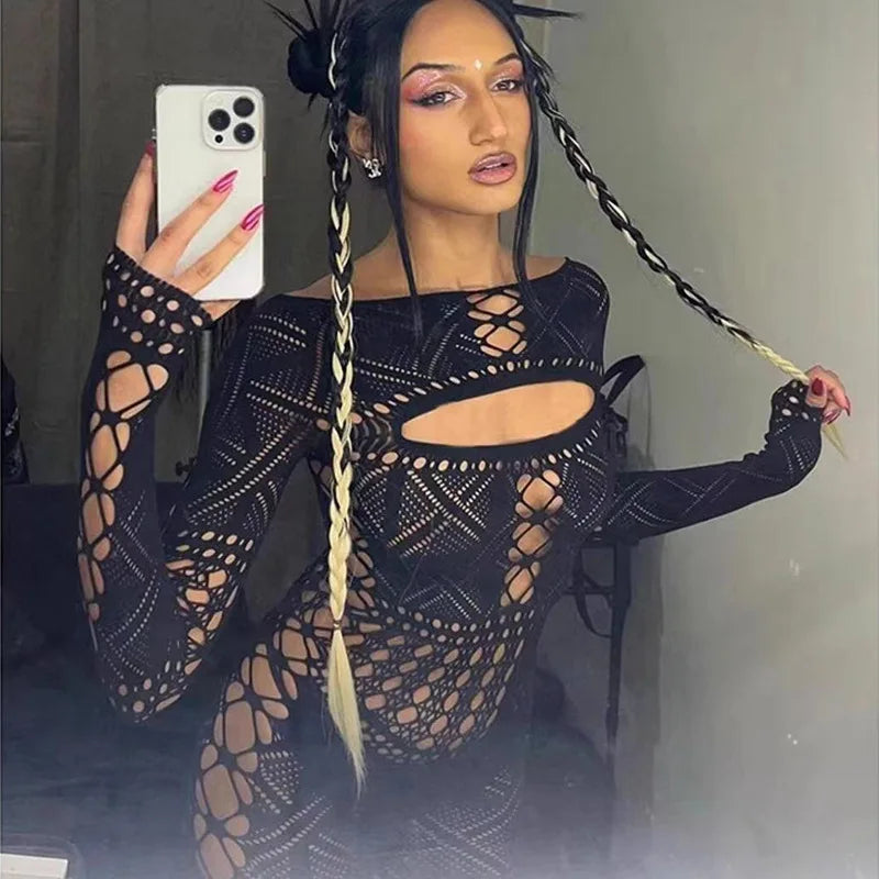 Sexy Lace Jumpsuit Dress