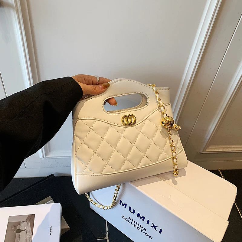 Luxury Ladies Tote Bag Handbags Leather Shoulder From Famous Designer Elegant Classic With Pockets