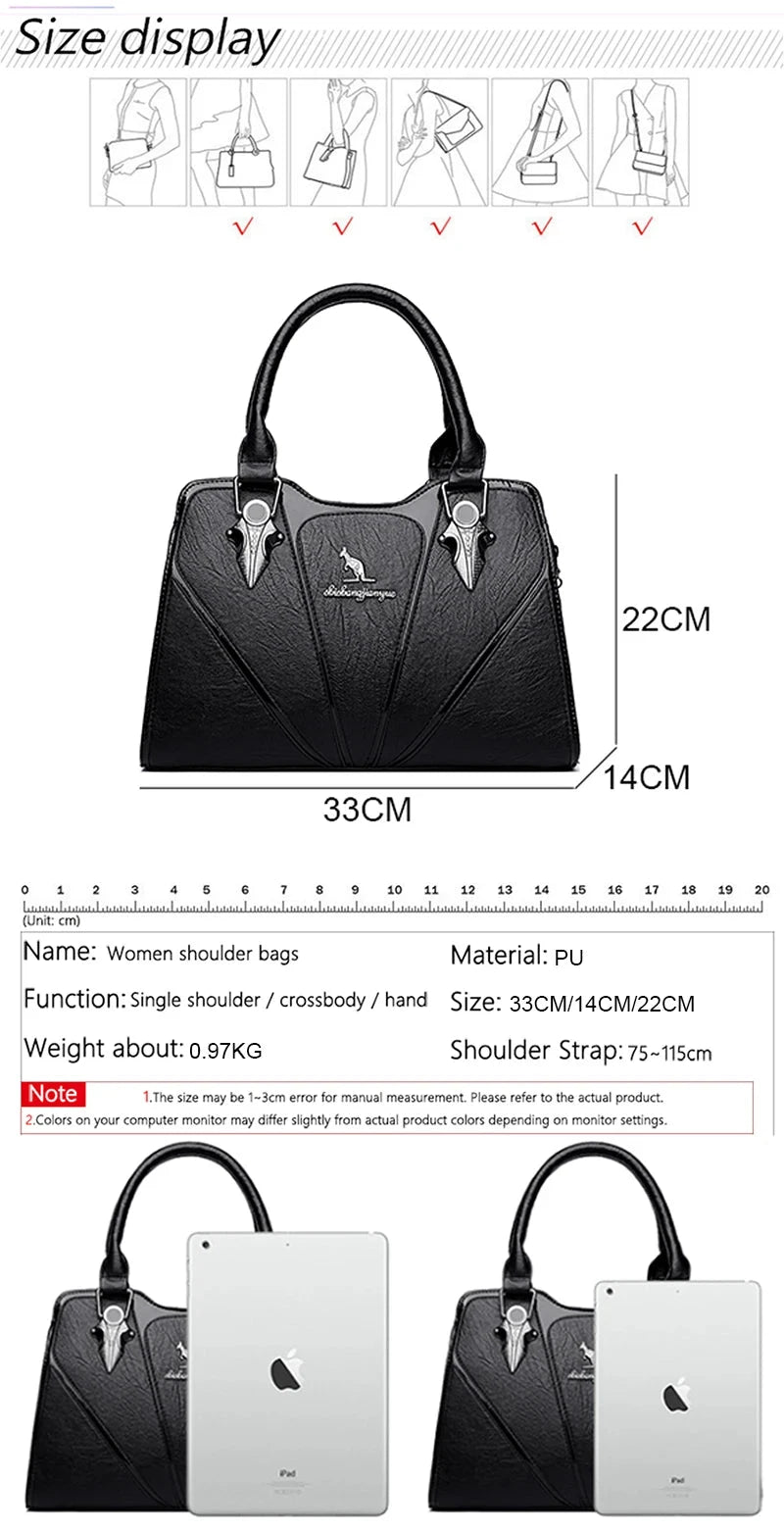 Luxury Leather Handbag for Women – Designer Crossbody