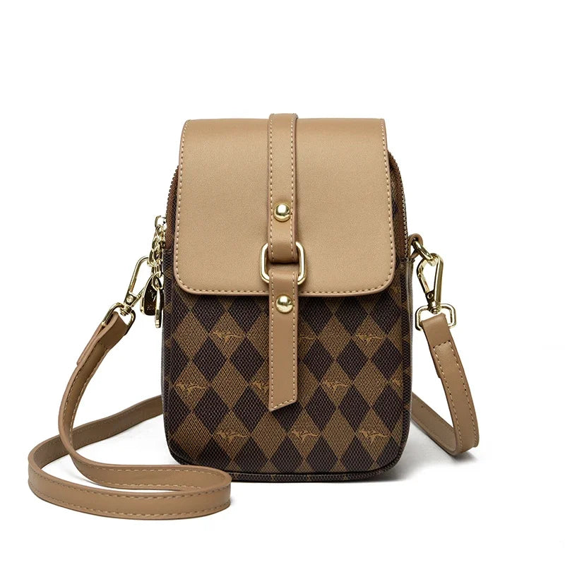 Luxury Brand Retro Handbag Mobile Phone Bag Designer Women'S Single Shoulder Crossbody Bag Women'S Mini Square Bag Sac A Main