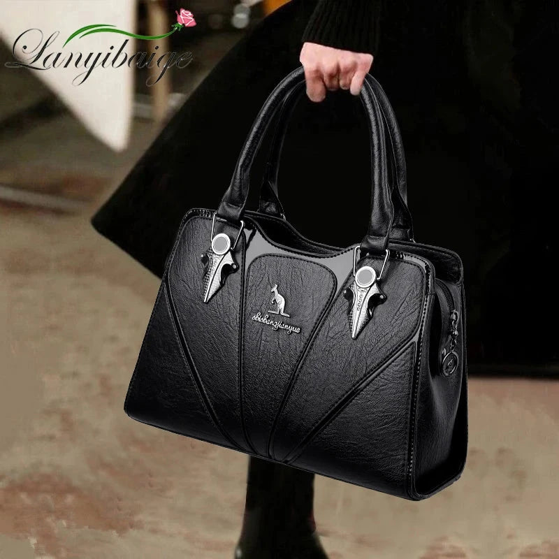 Luxury Leather Handbag for Women – Designer Crossbody