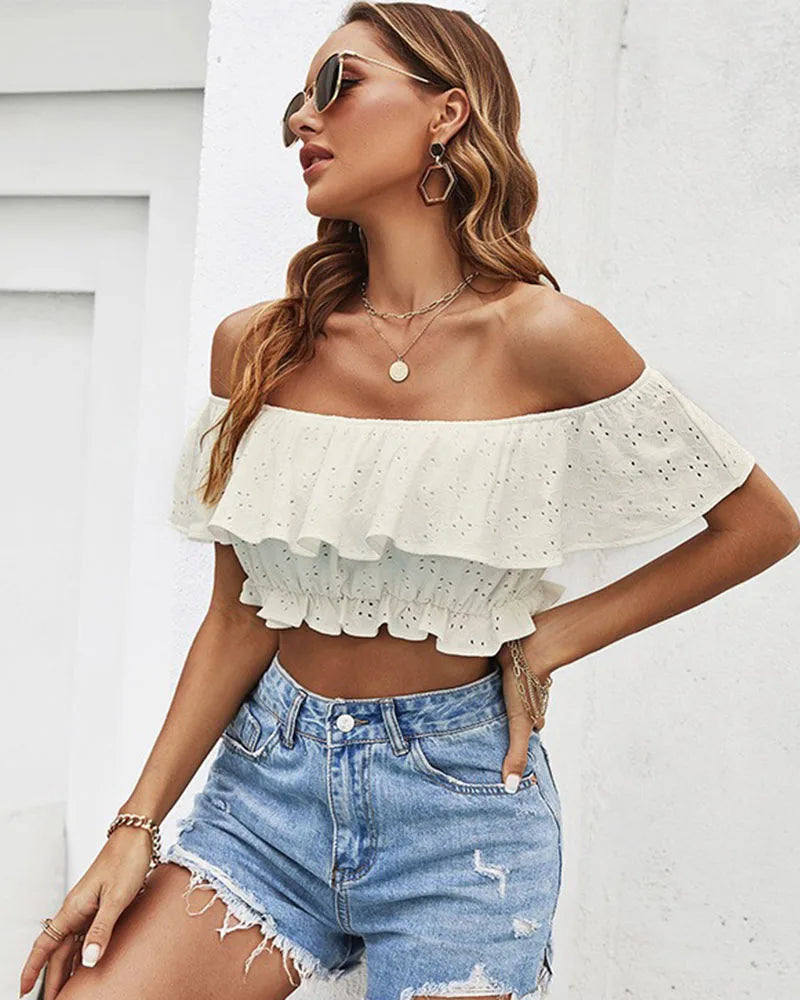 Luxury fashion slimming women's dress white sweet top female summer fairy flowy beautiful clothes