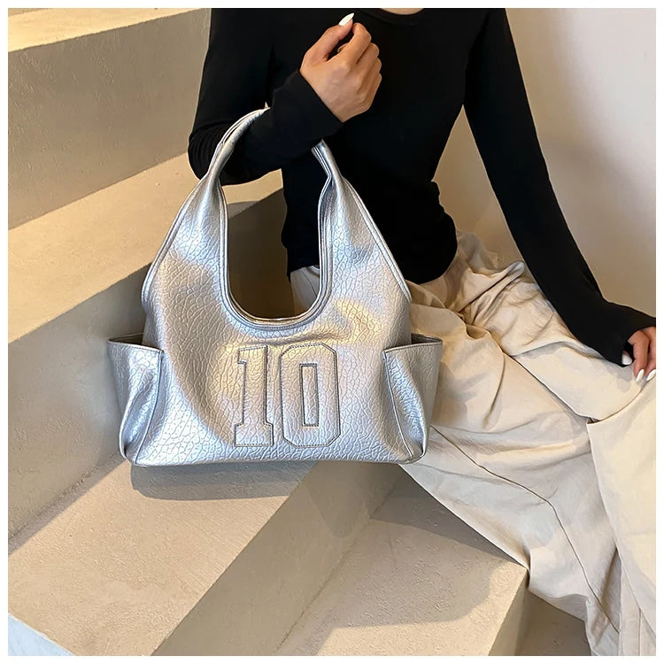 Luxury Women Bag 2025 New Armpit Handbags Women Shoulder Hobos Purse Top-Handle Bag Punk Cool Girls Shopping Packs Large Bolsas