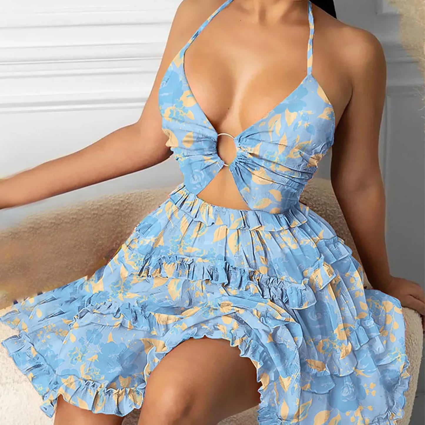 Luxury Women'S Elegant Dress Outfits Women'S Casual Summer Tank Top Sleeveless Knee Length Mini Vestidos Elegantes Para Mujeres