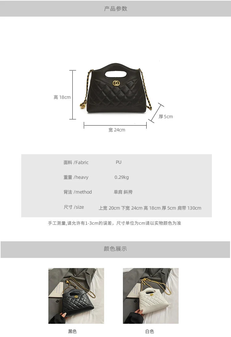 Luxury Ladies Tote Bag Handbags Leather Shoulder From Famous Designer Elegant Classic With Pockets