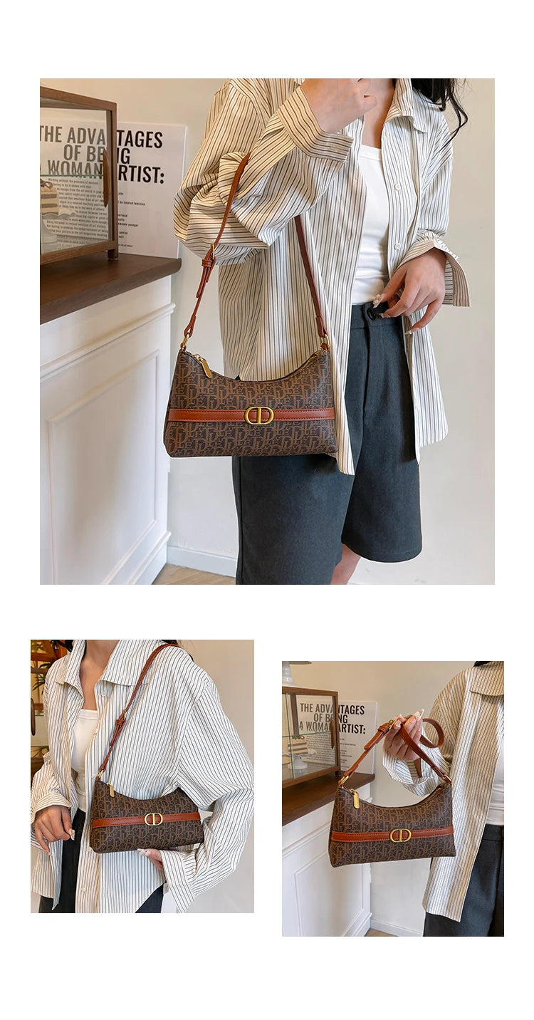 Classic Women's Leather Handbag Designer Crossbody Shoulder Purse Tote Bag Ladies Luxury Brand Perfect Gift Idea