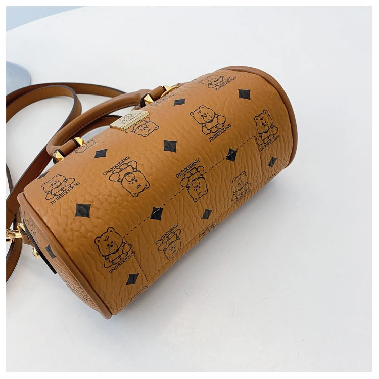 Luxury Ladies Leather Handbag Famous Designer Crossbody Bag Stylish Shoulder Purse Women's Tote Classic Fashion Accessory