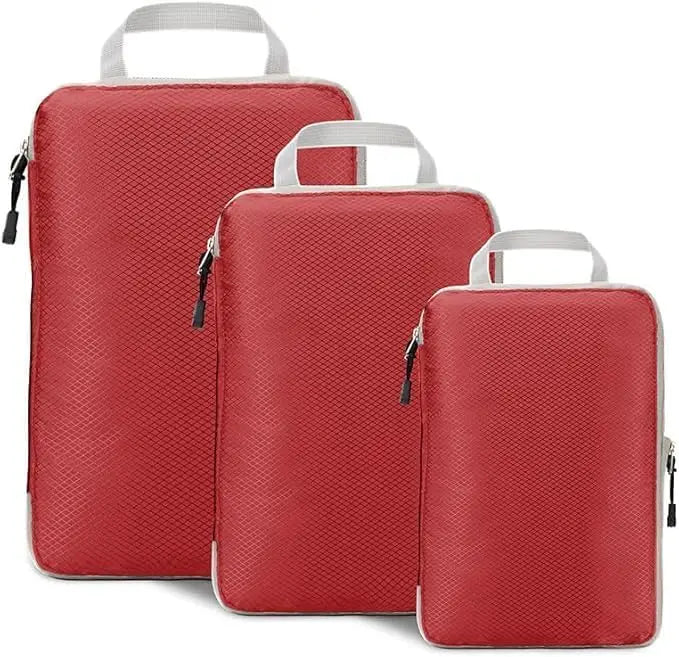Compression Packing Cubes for Travel, Luggage Packing Organizer Bag Compressible Expandable Organizer Cubes For Carry On Travel