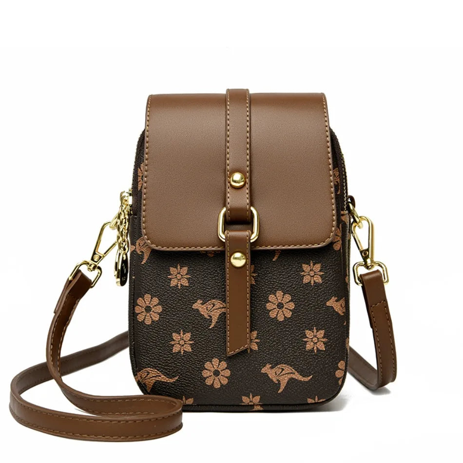 Luxury Brand Retro Handbag Mobile Phone Bag Designer Women'S Single Shoulder Crossbody Bag Women'S Mini Square Bag Sac A Main