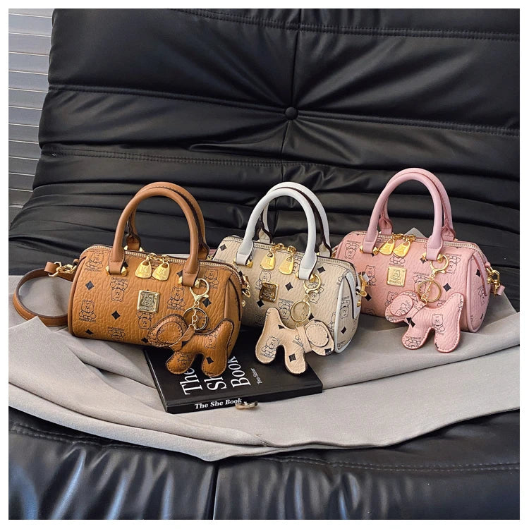 Luxury Ladies Leather Handbag Famous Designer Crossbody Bag Stylish Shoulder Purse Women's Tote Classic Fashion Accessory