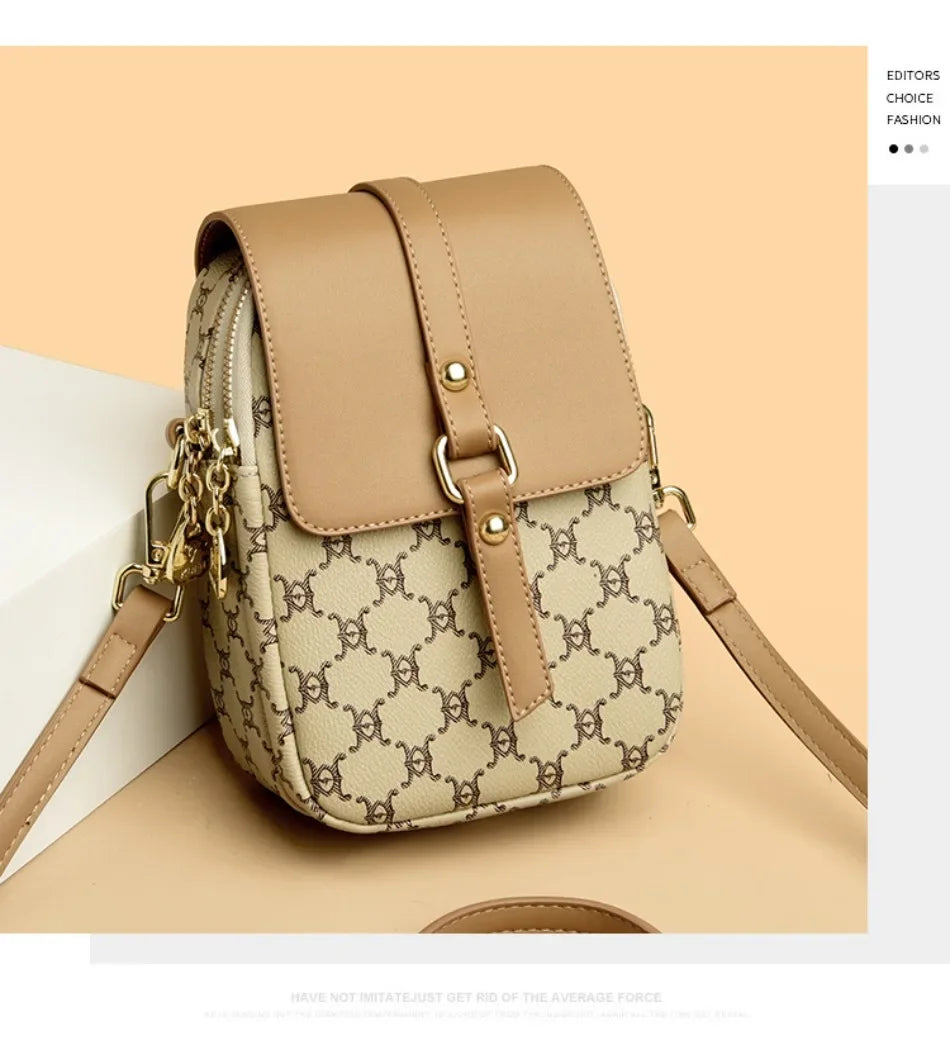 Luxury Brand Retro Handbag Mobile Phone Bag Designer Women'S Single Shoulder Crossbody Bag Women'S Mini Square Bag Sac A Main