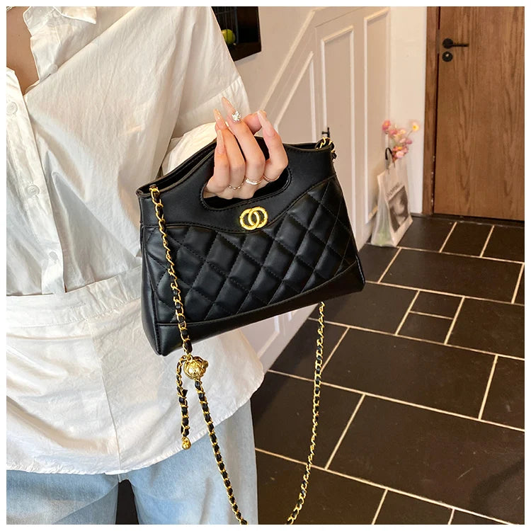 Luxury Ladies Tote Bag Handbags Leather Shoulder From Famous Designer Elegant Classic With Pockets
