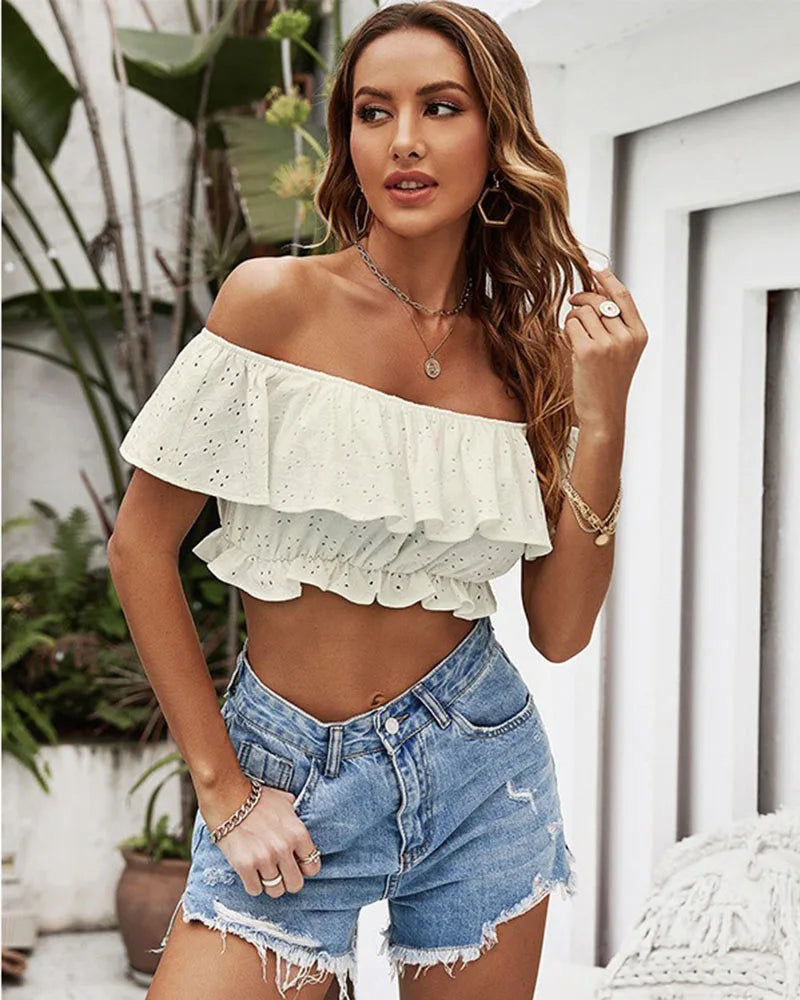 Luxury fashion slimming women's dress white sweet top female summer fairy flowy beautiful clothes