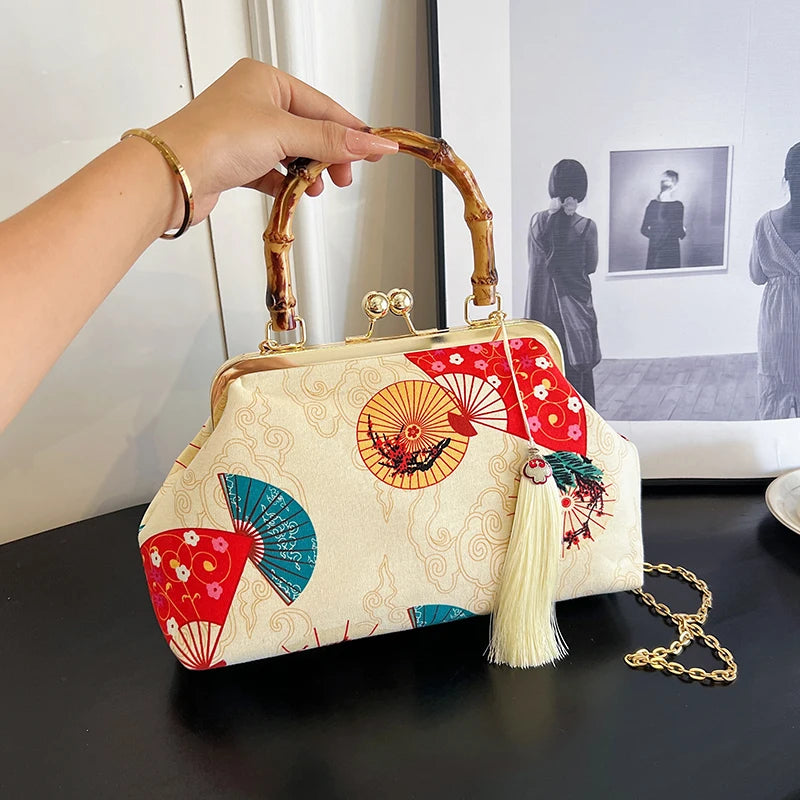 Luxury Evening Clutch Bag For Women Bride Wedding Clutch Purse Chain Shoulder Bags Small Party Handbag Rattan Handle Handle Tote