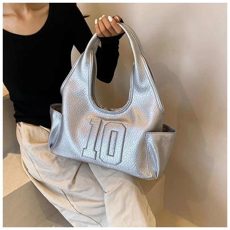 Luxury Women Bag 2025 New Armpit Handbags Women Shoulder Hobos Purse Top-Handle Bag Punk Cool Girls Shopping Packs Large Bolsas