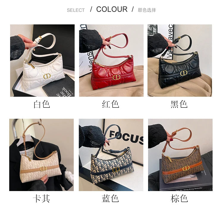 Classic Women's Leather Handbag Designer Crossbody Shoulder Purse Tote Bag Ladies Luxury Brand Perfect Gift Idea