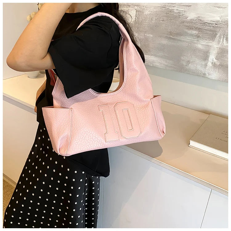 Luxury Women Bag 2025 New Armpit Handbags Women Shoulder Hobos Purse Top-Handle Bag Punk Cool Girls Shopping Packs Large Bolsas