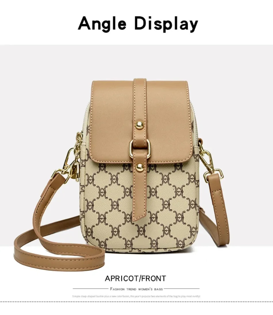 Luxury Brand Retro Handbag Mobile Phone Bag Designer Women'S Single Shoulder Crossbody Bag Women'S Mini Square Bag Sac A Main